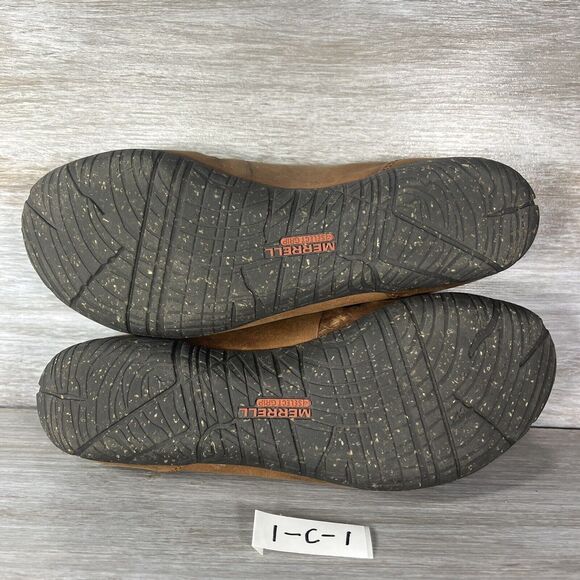 Merrell Women's Mimix Joy Perforated Taupe Leather Ballet Slip On Flats Size 7 - Picture 8 of 9